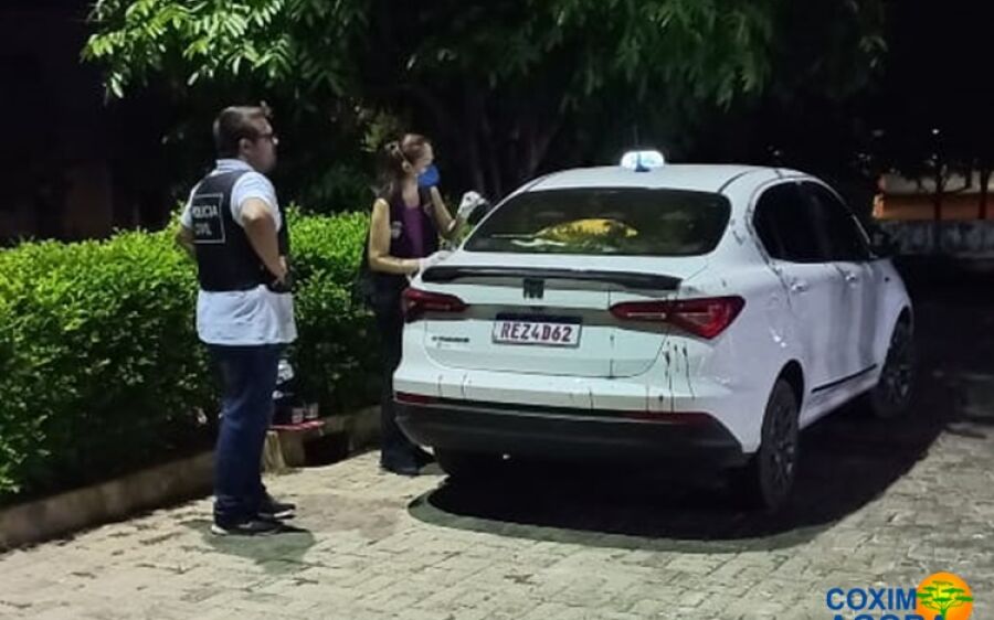 Taxista é rendido e ferido por objeto cortante durante corrida em Coxim