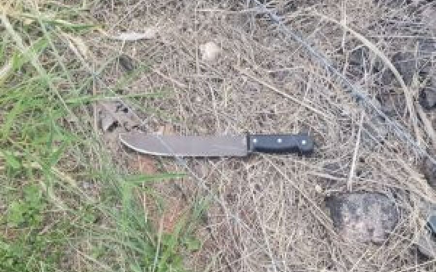 Polícia Civil encontra faca utilizada por adolescentes para roubar taxista em Coxim