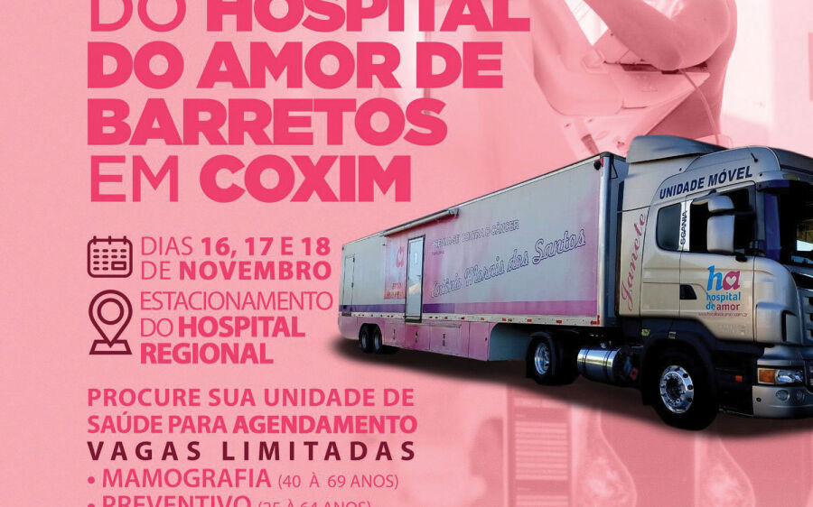 Atenção! Ainda há vagas para agendar exames na Carreta do Amor de Barretos