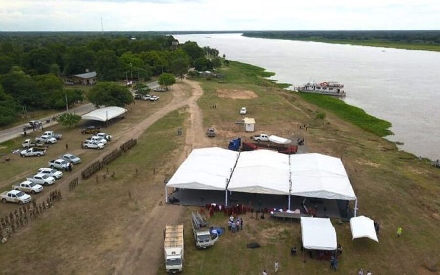 Com presença de Azambuja, será lançada nesta segunda a pedra fundamental da ponte bioceânica
