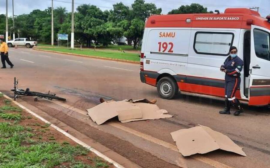 Ciclista morre atropelado no Tarumã