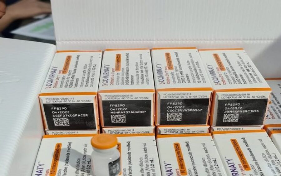 Ministério da Saúde encaminha 26.500 doses da Pfizer pediátrica para MS