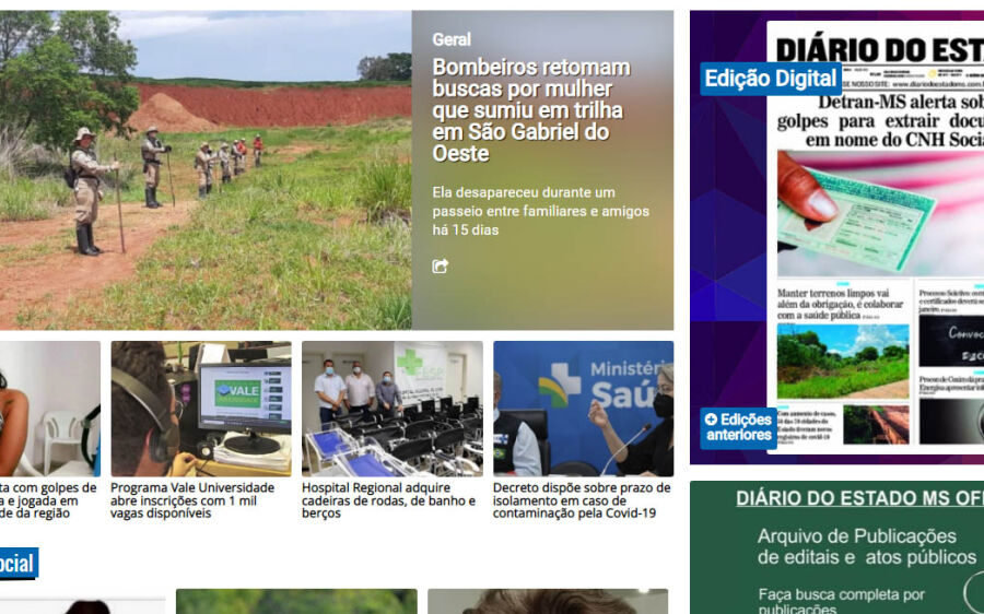Jornal Diário do Estado muda para versão digital