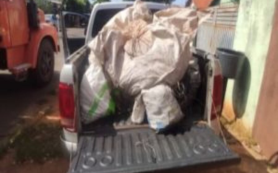 Quadrilha é presa em flagrante com uma tonelada de cobre furtado em MS