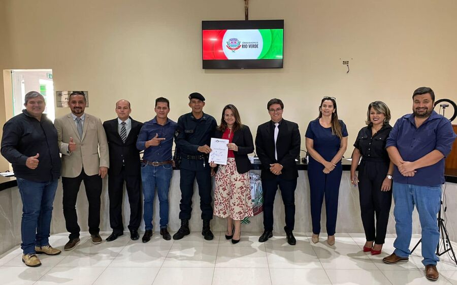 Polícia Militar recebe doação da  Câmara Municipal para o  vídeomonitoramento de Rio Verde