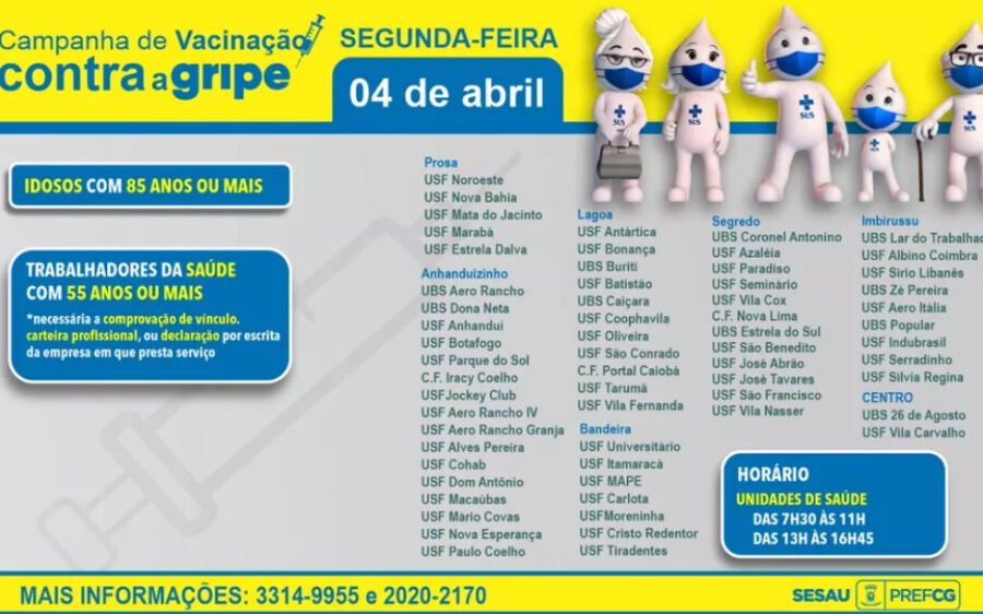 MS começa a aplicar vacinas da gripe e contra sarampo; saiba quem pode se imunizar