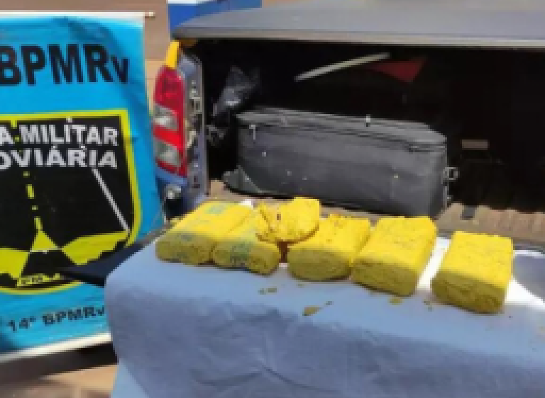 Casal é preso a caminho de SP com maconha e crack dentro de latas de tinta