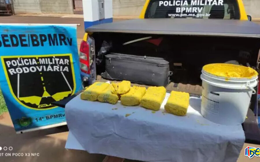 Casal é preso a caminho de SP com maconha e crack dentro de latas de tinta