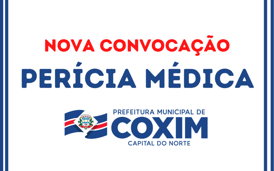 Prefeitura de Coxim faz nova convocação de aprovados em concurso para realizar perícia médica