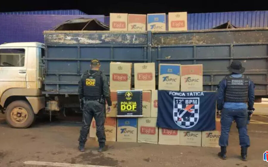 Contrabandista é preso com carga de mais de R$ 1 milhão em cigarros