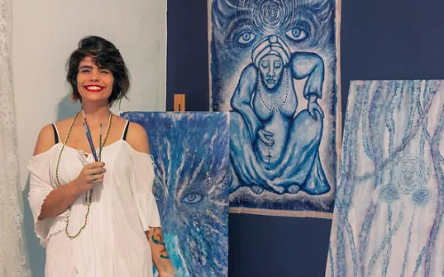 Obras da  Artista do Cerrado Kim Matos estão disponíveis a visitação em Coxim