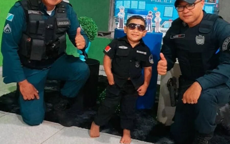 Polícia Militar participa de mais um aniversário de grande Fã da PM em Coxim