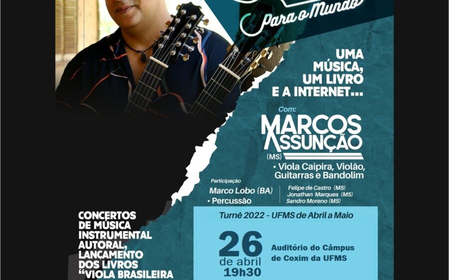 Turnê do Músico Marcos Assunção inicia em Coxim