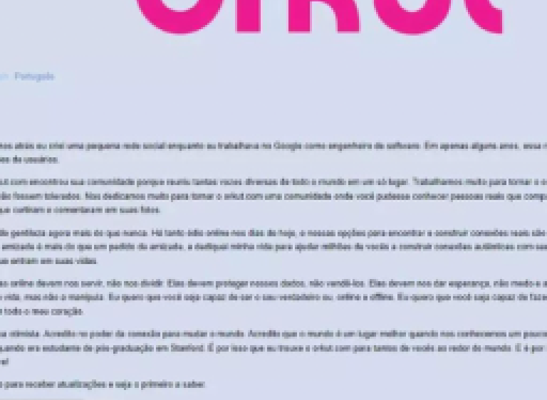 Orkut anuncia retorno de cara nova e já faz cadastro de usuários