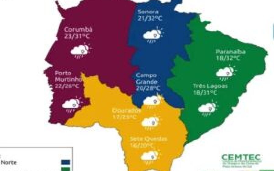 Fim de semana será chuvoso com possibilidade de granizo nas regiões Sudoeste e Leste