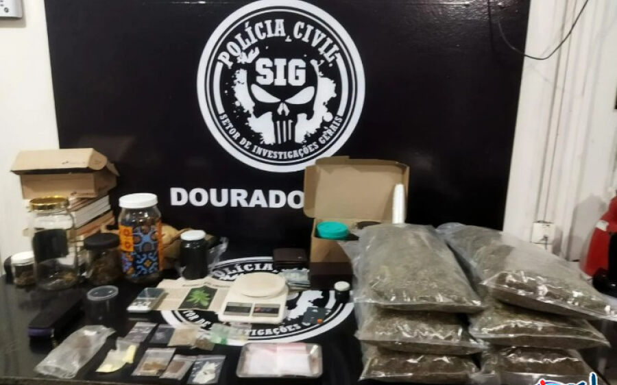 Polícia Civil fecha entreposto de distribuição de drogas que eram comercializadas em Dourados
