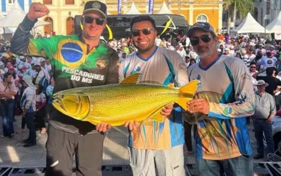 Faltando 10 minutos para acabar, trio de MS ‘vira o jogo’ e vence festival internacional de pesca