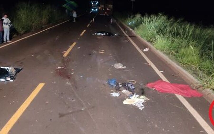 Três pessoas morrem em grave acidente na MS-379; criança de 3 anos é umas das vítimas