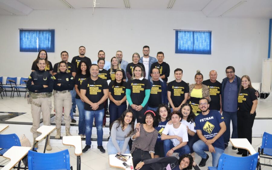 Maio Amarelo: campanha alerta alunos e a população sobre os cuidados no trânsito