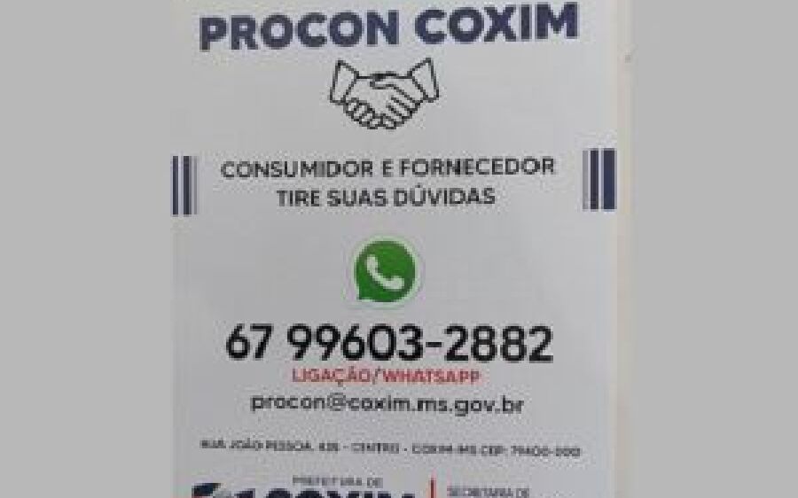 Procon de Coxim realiza trabalho educativo e informativo