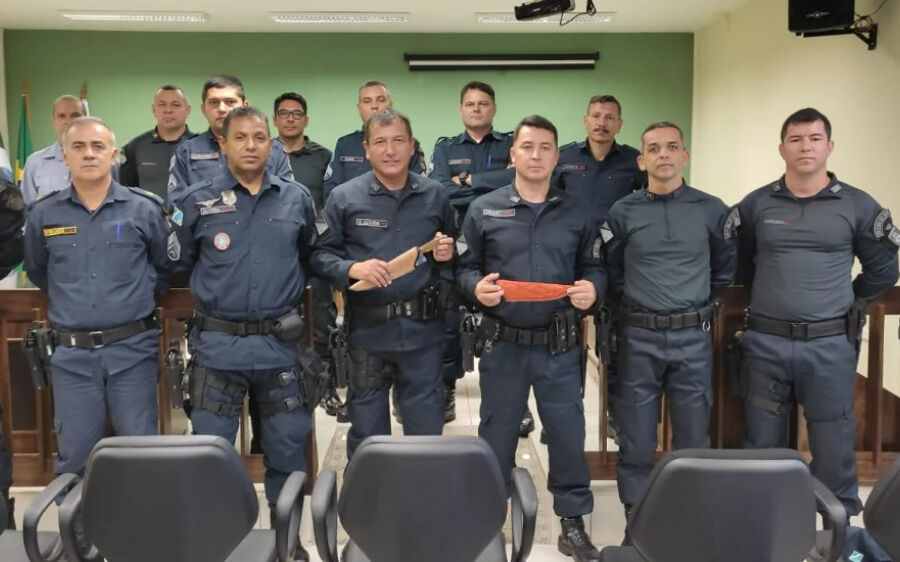 Comandante do CPA-2 participa de formatura geral com efetivo do Pelotão de Pedro Gomes