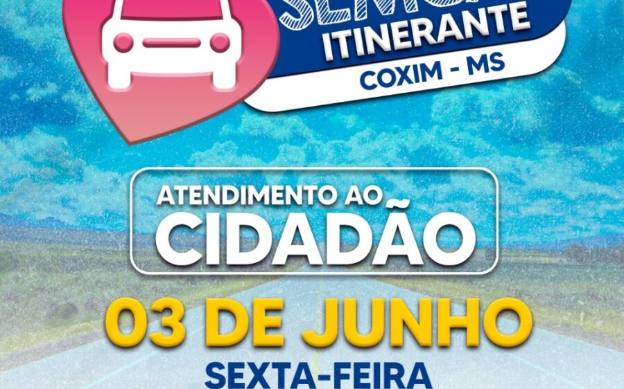 Atenção comunidade Nossa Senhora Aparecida.  A SEMCAS Itinerante está chegando!