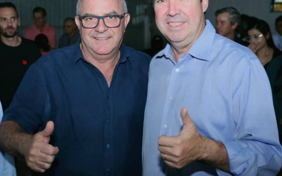 Prefeito Réus Fornari realiza um grande ato político para receber Eduardo Riedel em Rio Verde