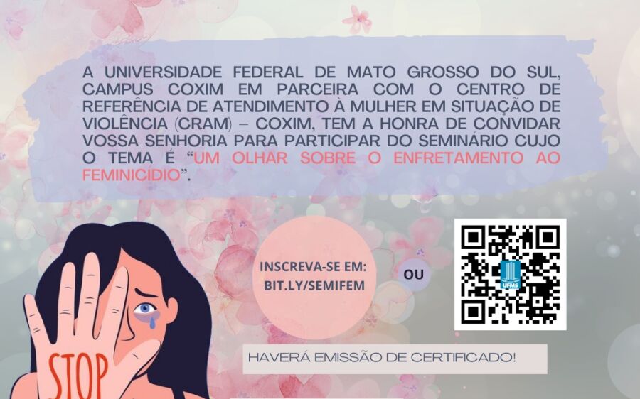 UFMS realiza seminário para discutir políticas públicas de enfrentamento ao feminicídio