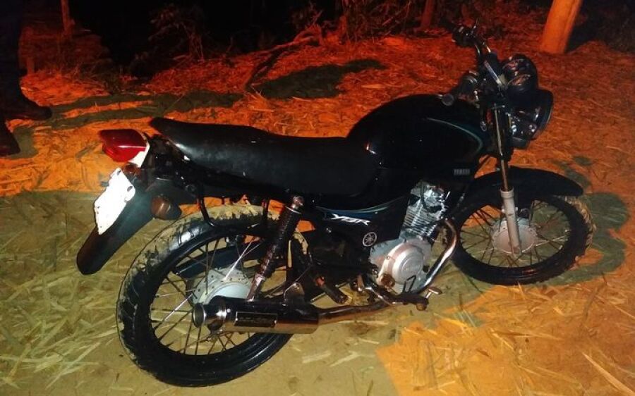Polícia Militar recupera motocicleta furtada em Coxim 