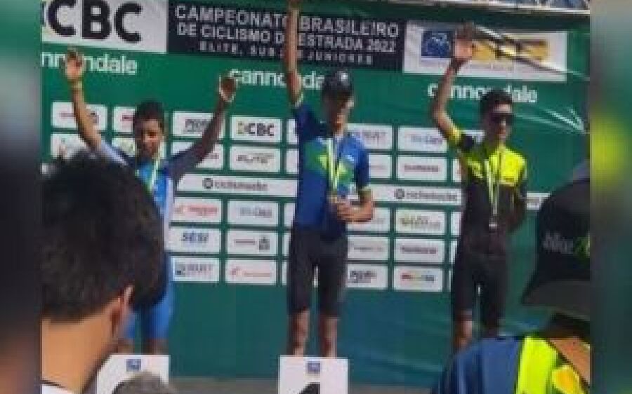 Atleta de Coxim conquista ouro no Campeonato Brasileiro de Ciclismo de Estrada no Tocantins