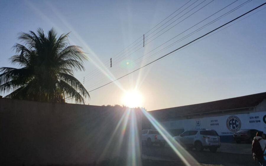 Dia começa com mínima de 14°C e máxima não passa dos 31ºC em Coxim
