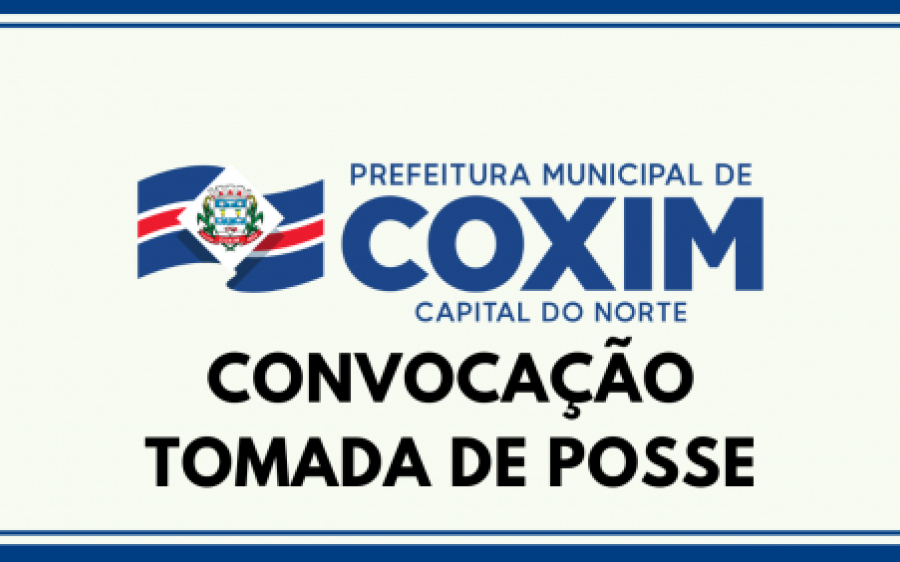 Prefeitura de Coxim convoca candidatos aprovados em concurso para tomada de posse 