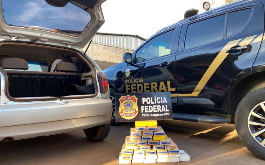 Morador de Coxim foi preso com cocaína avaliada em R$ 4,2 milhões