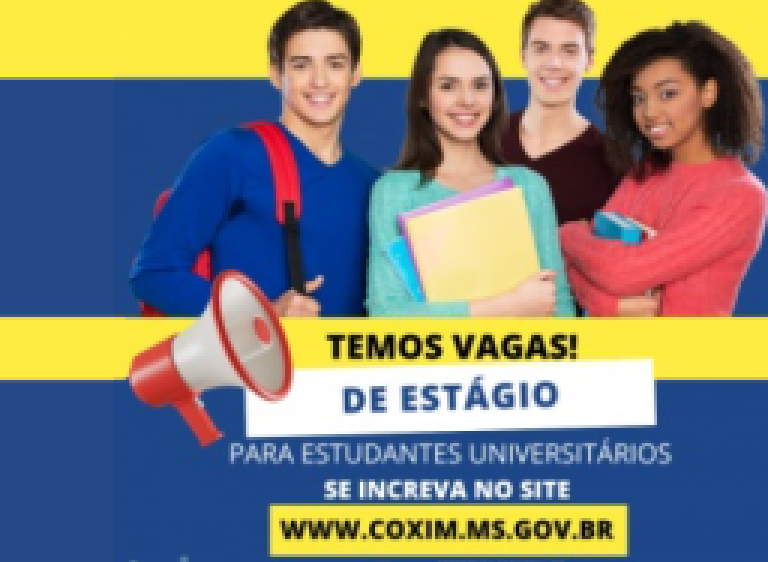 Prefeitura de Coxim continua com vagas de estágio