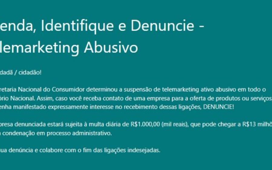 Consumidor ganha canal para denunciar telemarketing abusivo