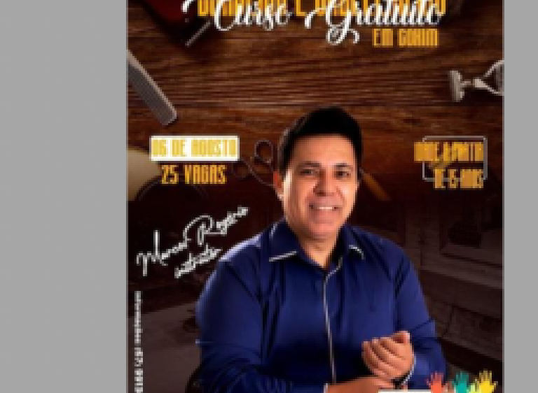 Curso gratuito de barbeiro e cabeleireiro estão com inscrição aberta em Coxim 