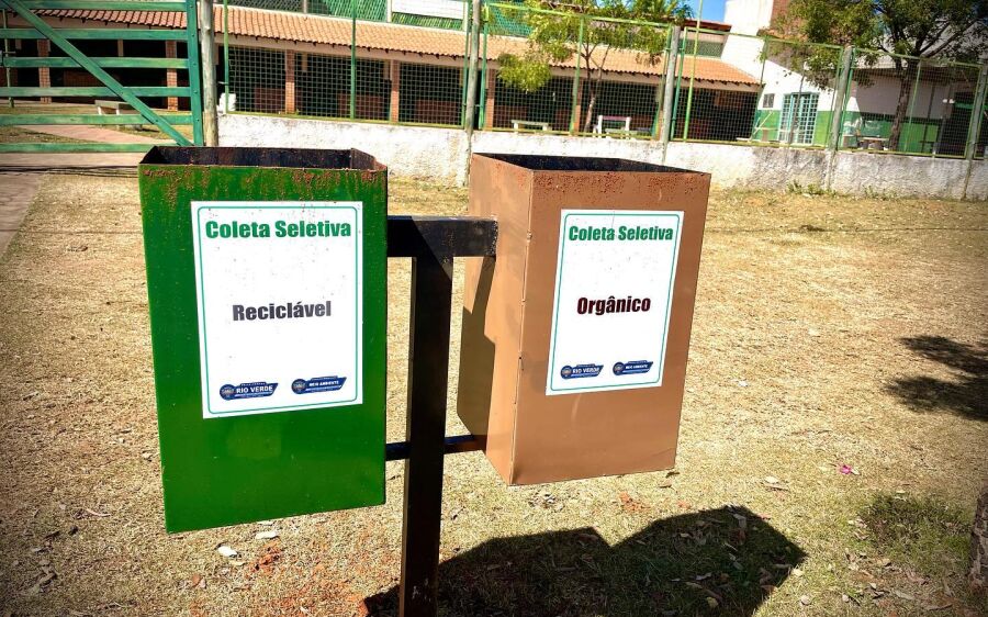 Prefeitura implanta lixeiras seletivas em diversos pontos de Rio Verde