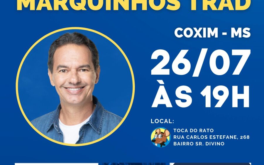 Pré-candidato do PSD  Marquinhos Trad cumpreagenda nesta terça- feira em Coxim 