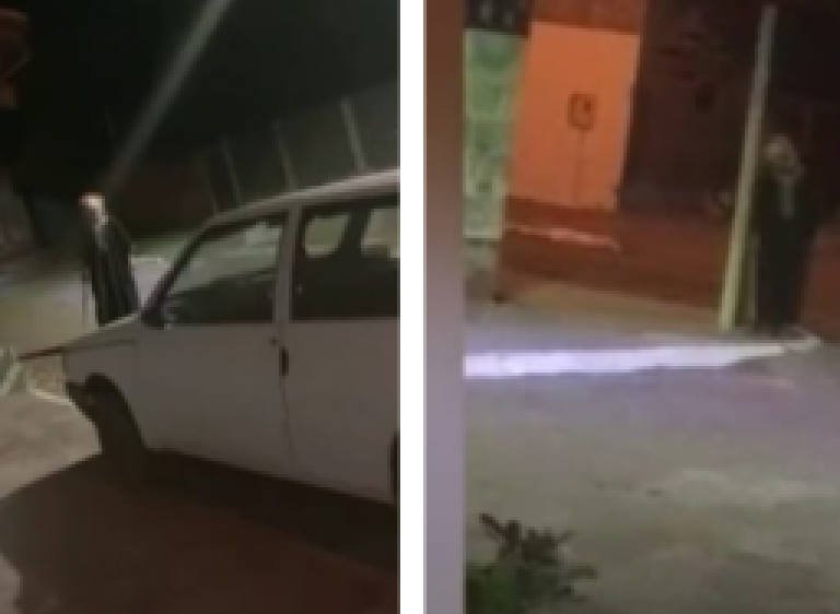 Palhaço assombrado sai pela rua e assusta moradores de Miranda