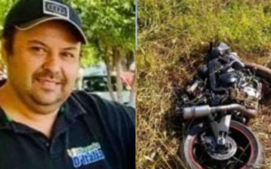 Empresário morre em acidente de moto em MS 