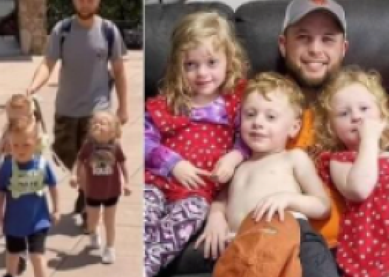 Pai é criticado ao passear com filhos quíntuplos em coleiras: são cachorros?