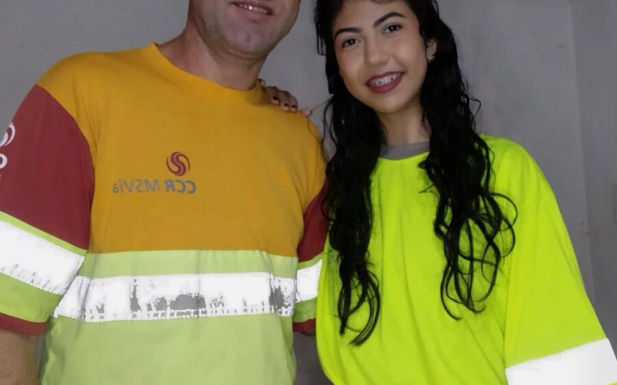 Pai e filha trilham um novo caminho trabalhando juntos na BR-163/MS