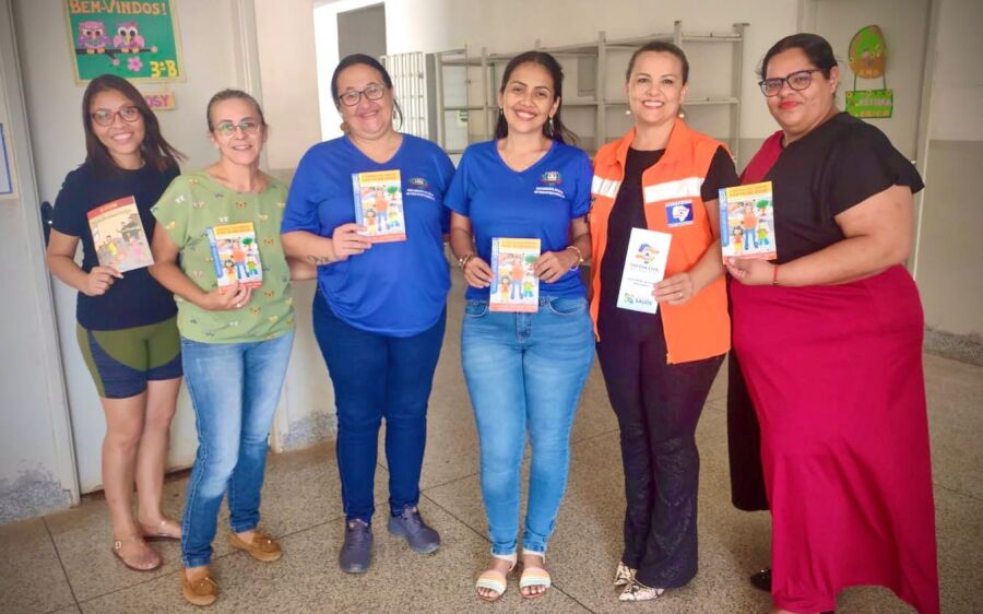 Agosto Cinza: Defesa Civil realiza palestra sobre queimadas na Escola Mariza Ferzelli em Rio Verde. 