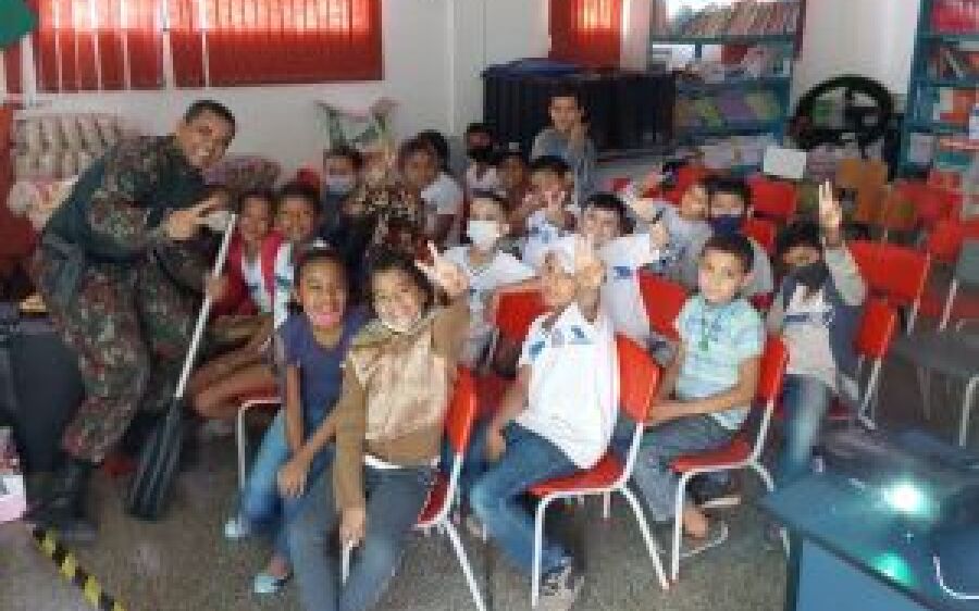 PMA de Coxim realiza Educação Ambiental para 60 alunos de escola municipal com várias atividades 