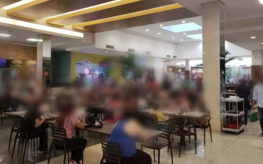 Descontrolado, militar aponta arma em praça de alimentação de shopping de Campo Grande