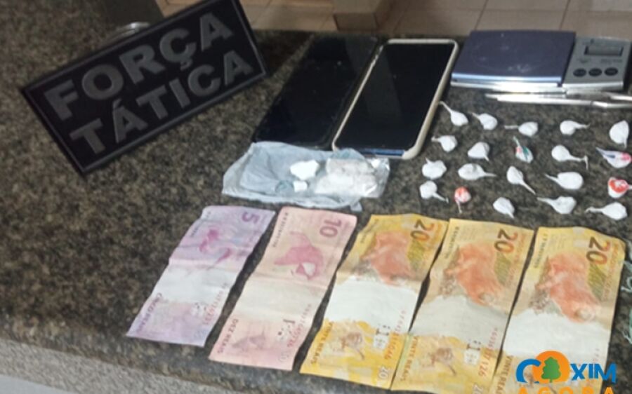 Força Tática fecha mais uma ´boca de fumo´, um dos suspeitos preso estava com mandado de prisão