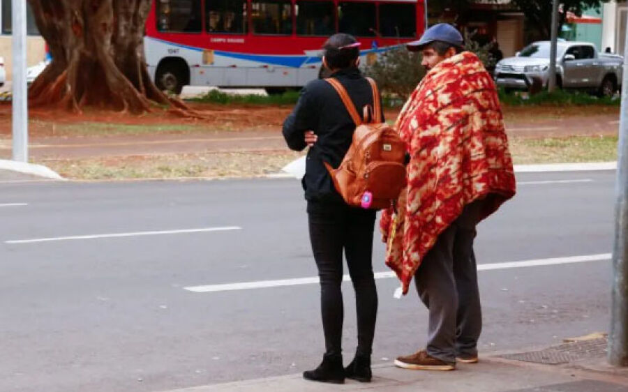 Sexta-feira gelada terá temperaturas de 5°C e pode gear em Mato Grosso do Sul