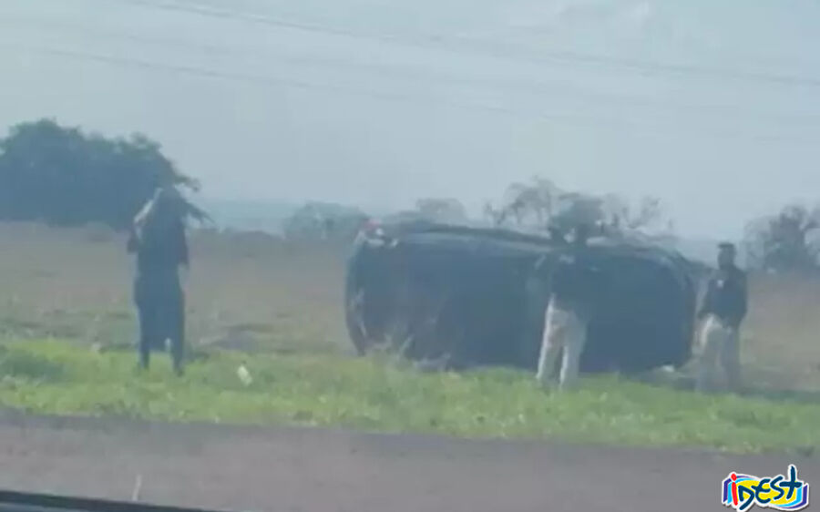 Traficante capota carro lotado de drogas após perseguição e disparos da polícia na BR-262 