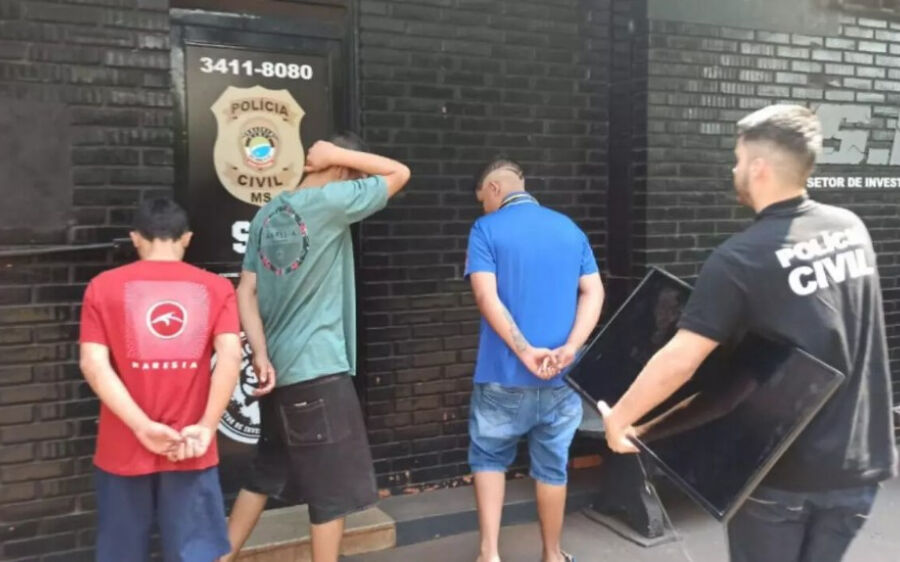 Trio é preso por furtos e receptação em Dourados