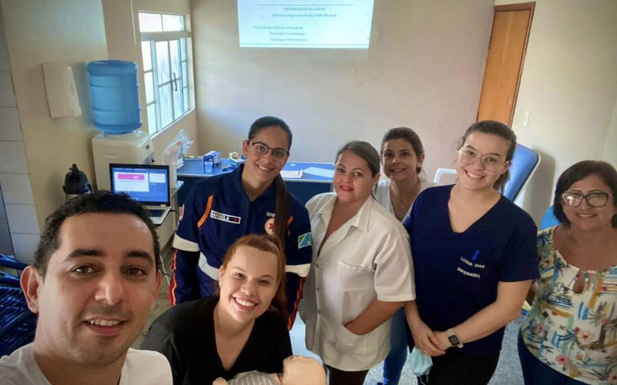 SAMU realiza treinamento para servidores do  Hospital Municipal de Rio Verde